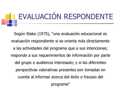 robert stake modelo de evaluación.